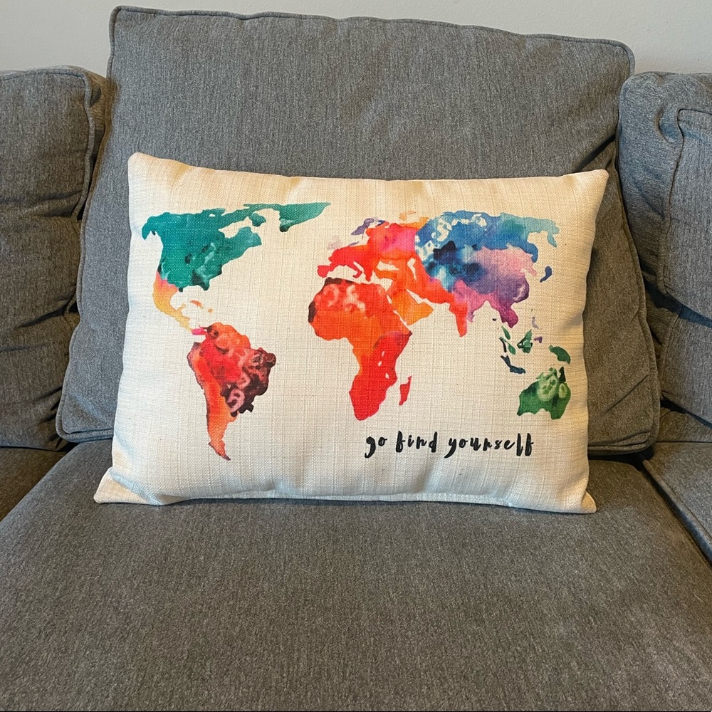“Go Find Yourself” Accent Pillow